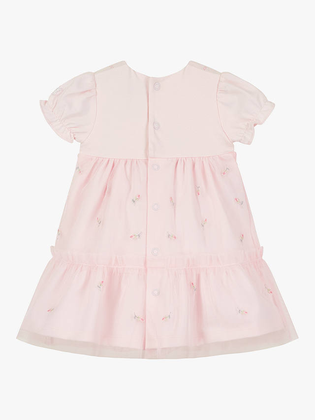 Emile et Rose Baby Fabienne Dress & Knicker Set, Pale Pink