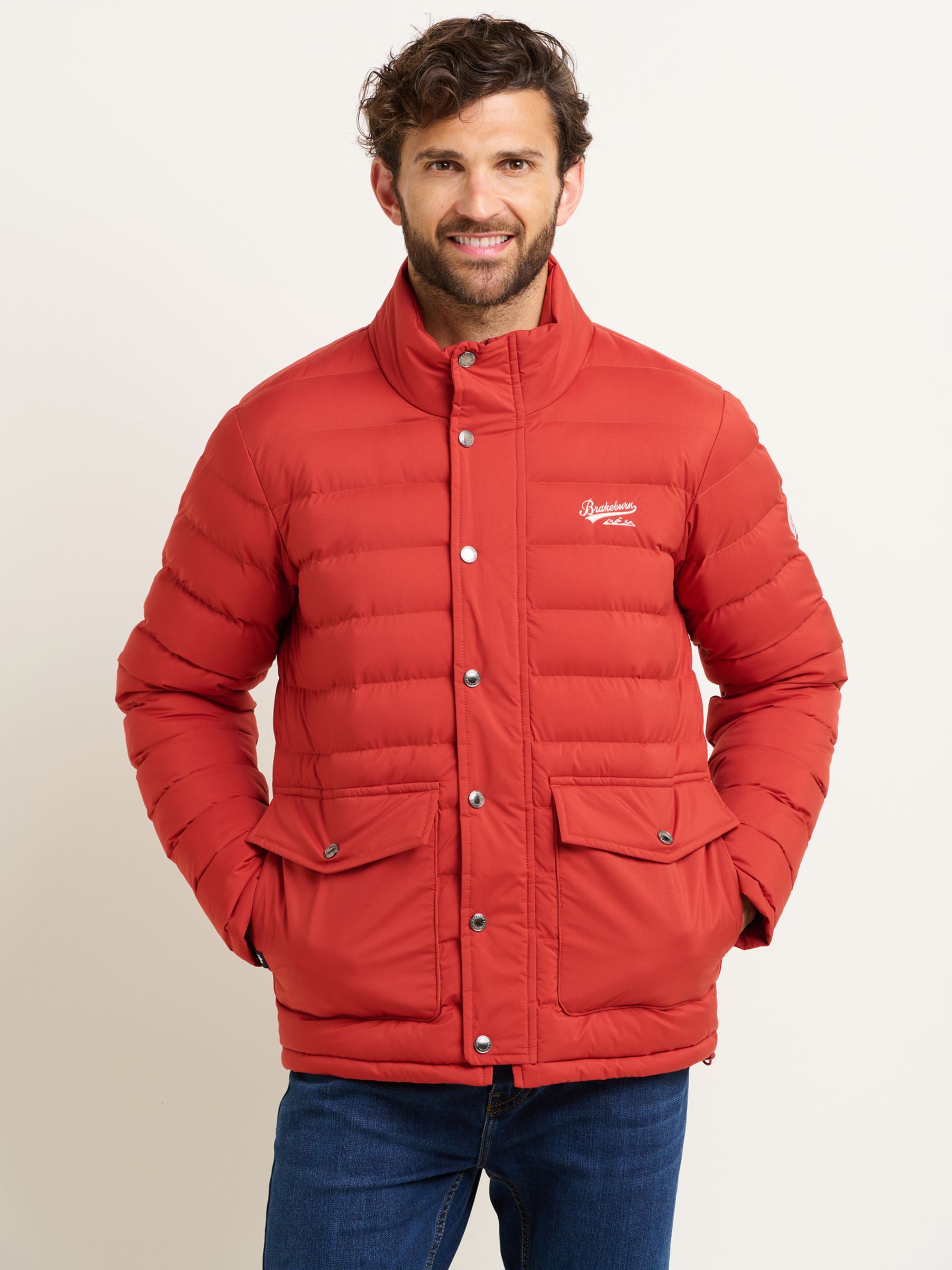 Brakeburn Heritage Puffer Jacket, Red