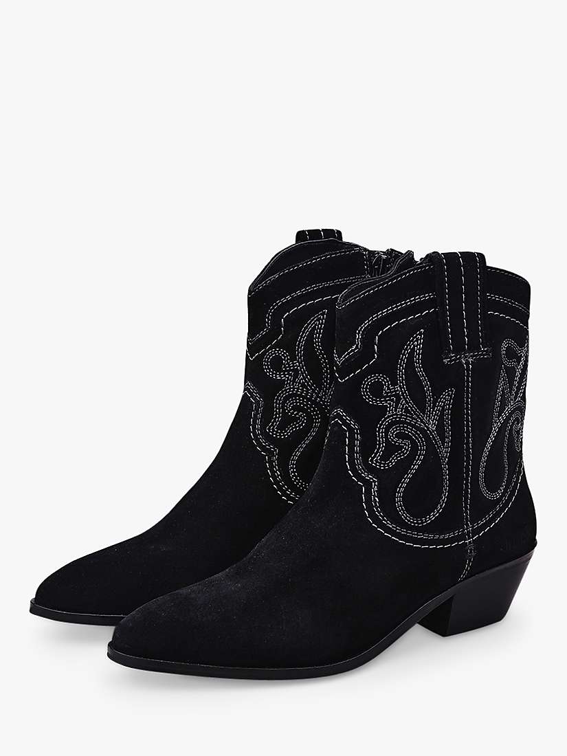 Buy Moda in Pelle Linus Suede Cuban Heel Cowboy Boots Online at johnlewis.com