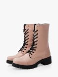 Moda in Pelle Shlllona Leather Lace Up Boots