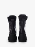 Moda in Pelle Arenal Leather Biker Boots, Black