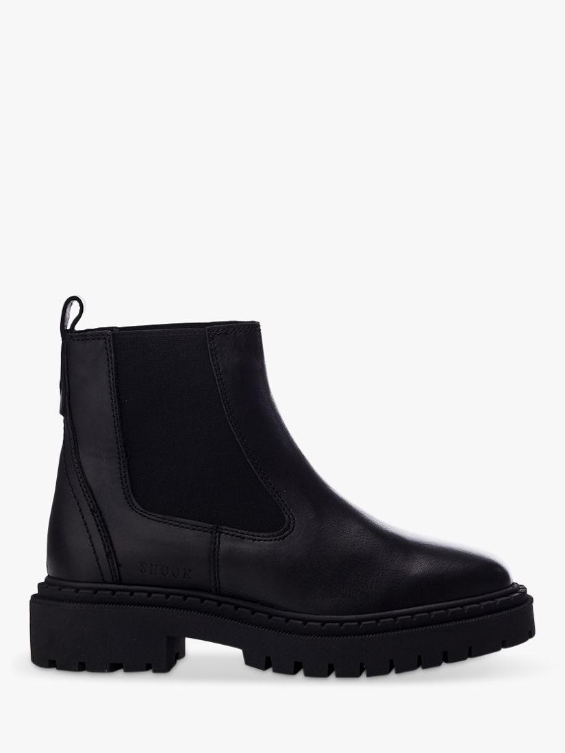 Moda in Pelle Santos Leather Chelsea Boots, Black at John Lewis & Partners