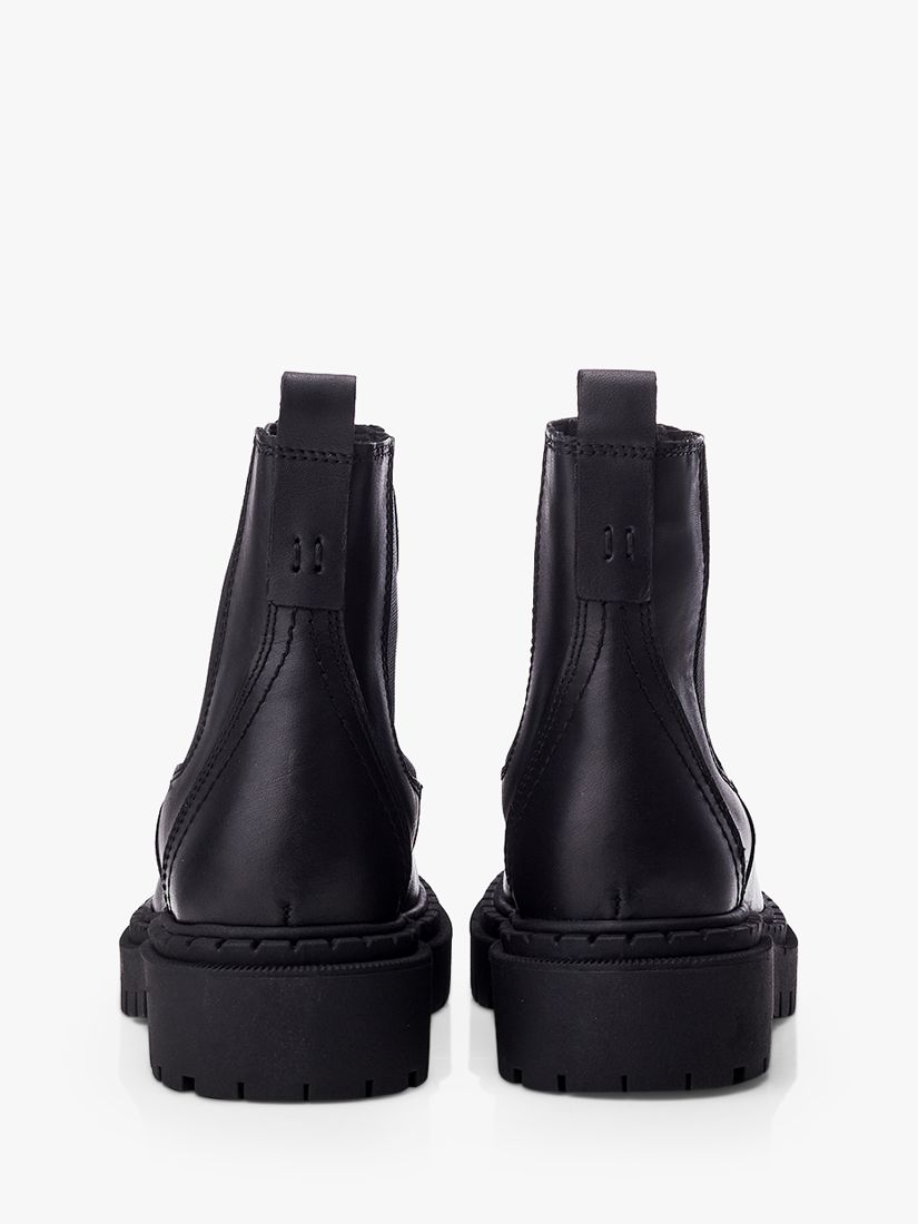 Moda in Pelle Santos Leather Chelsea Boots, Black, 3