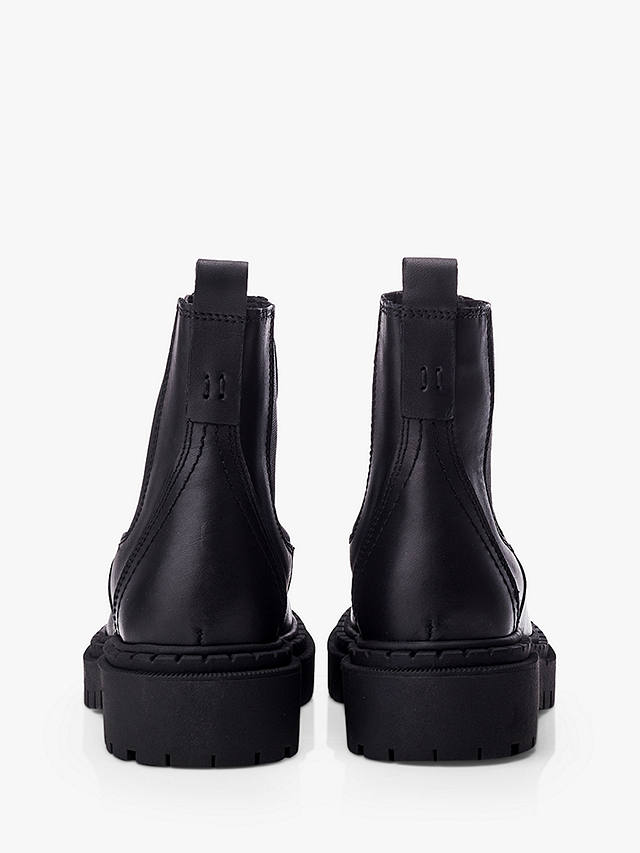 Moda in Pelle Santos Leather Chelsea Boots, Black