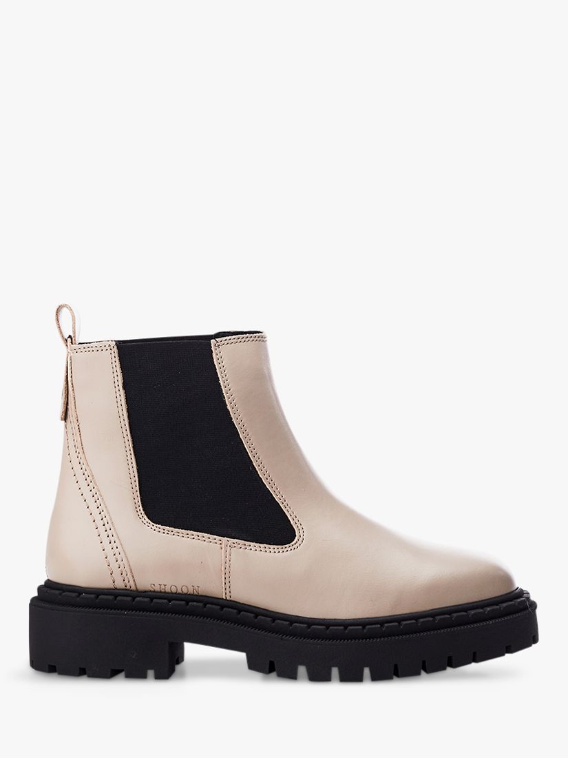 Moda in Pelle Santos Leather Chelsea Boots, Taupe at John Lewis & Partners