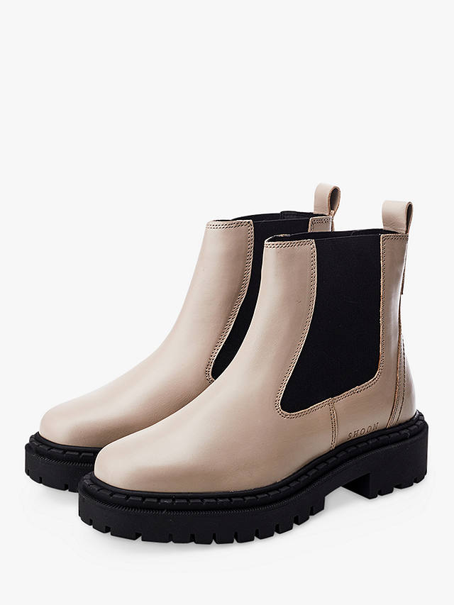 Moda in Pelle Santos Leather Chelsea Boots, Taupe