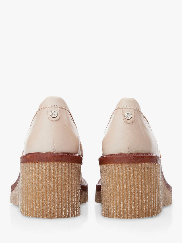 Moda in Pelle Gisela Leather Wedge Heel Loafers