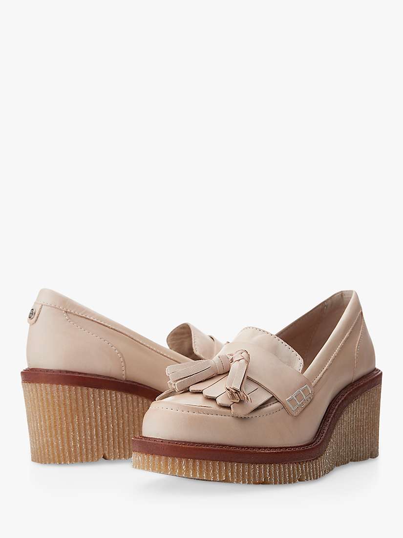 Buy Moda in Pelle Gisela Leather Wedge Heel Loafers Online at johnlewis.com