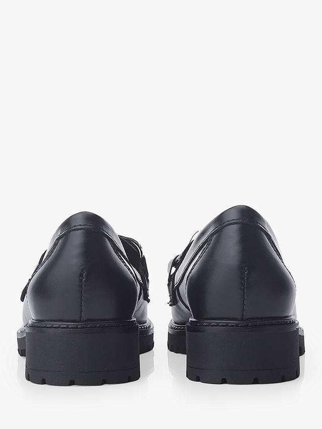 Moda in Pelle Ellbie Leather Loafers, Black at John Lewis & Partners