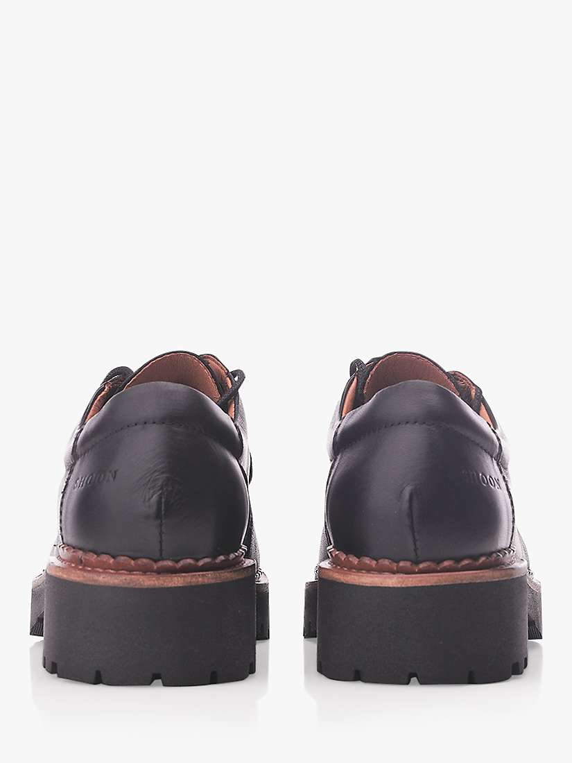 Buy Moda in Pelle Shoon Iota Leather Loafers, Black Online at johnlewis.com