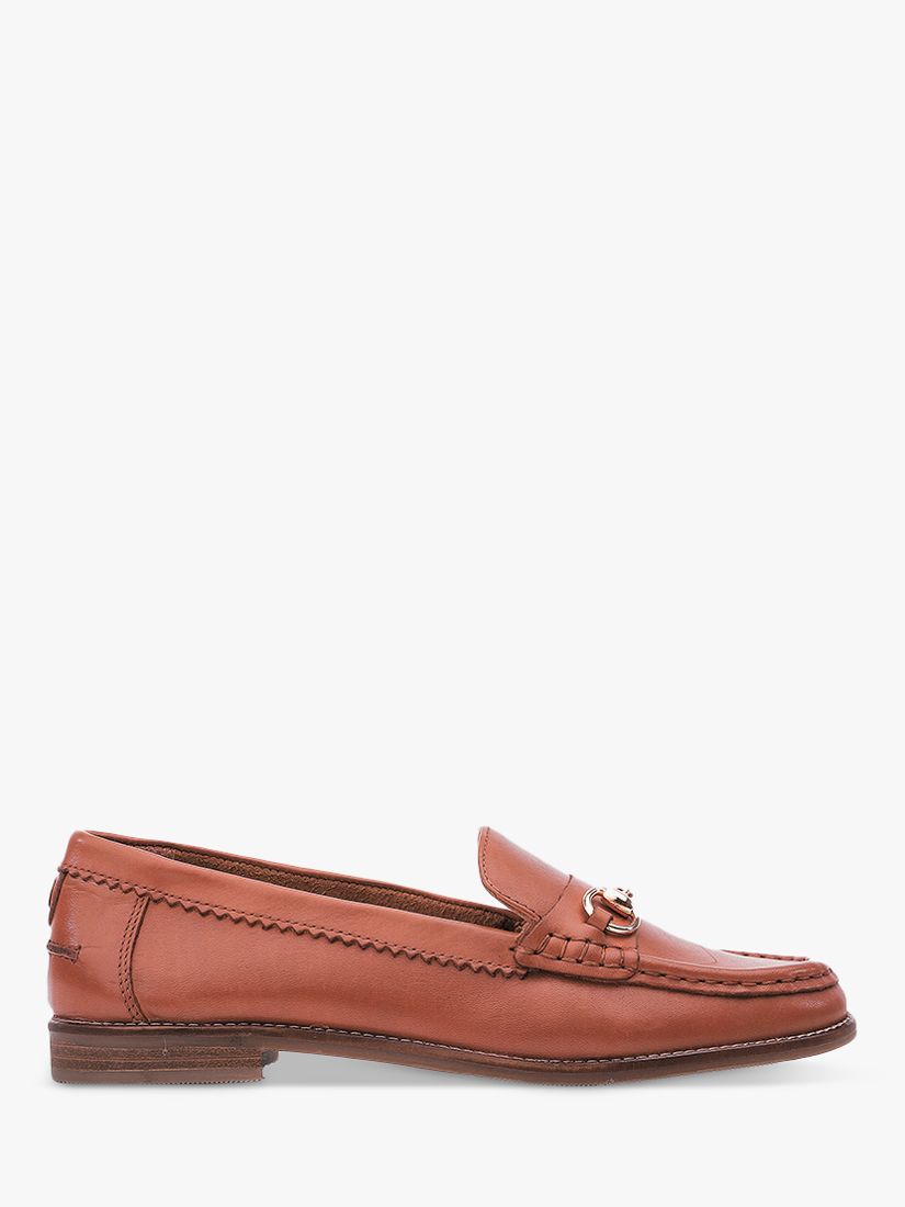 Moda in Pelle Fabina Leather Loafers, Tan at John Lewis & Partners