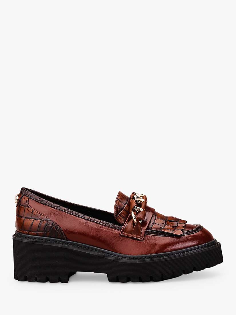 Buy Moda in Pelle Holliee Leather Loafers, Dark Brown Online at johnlewis.com