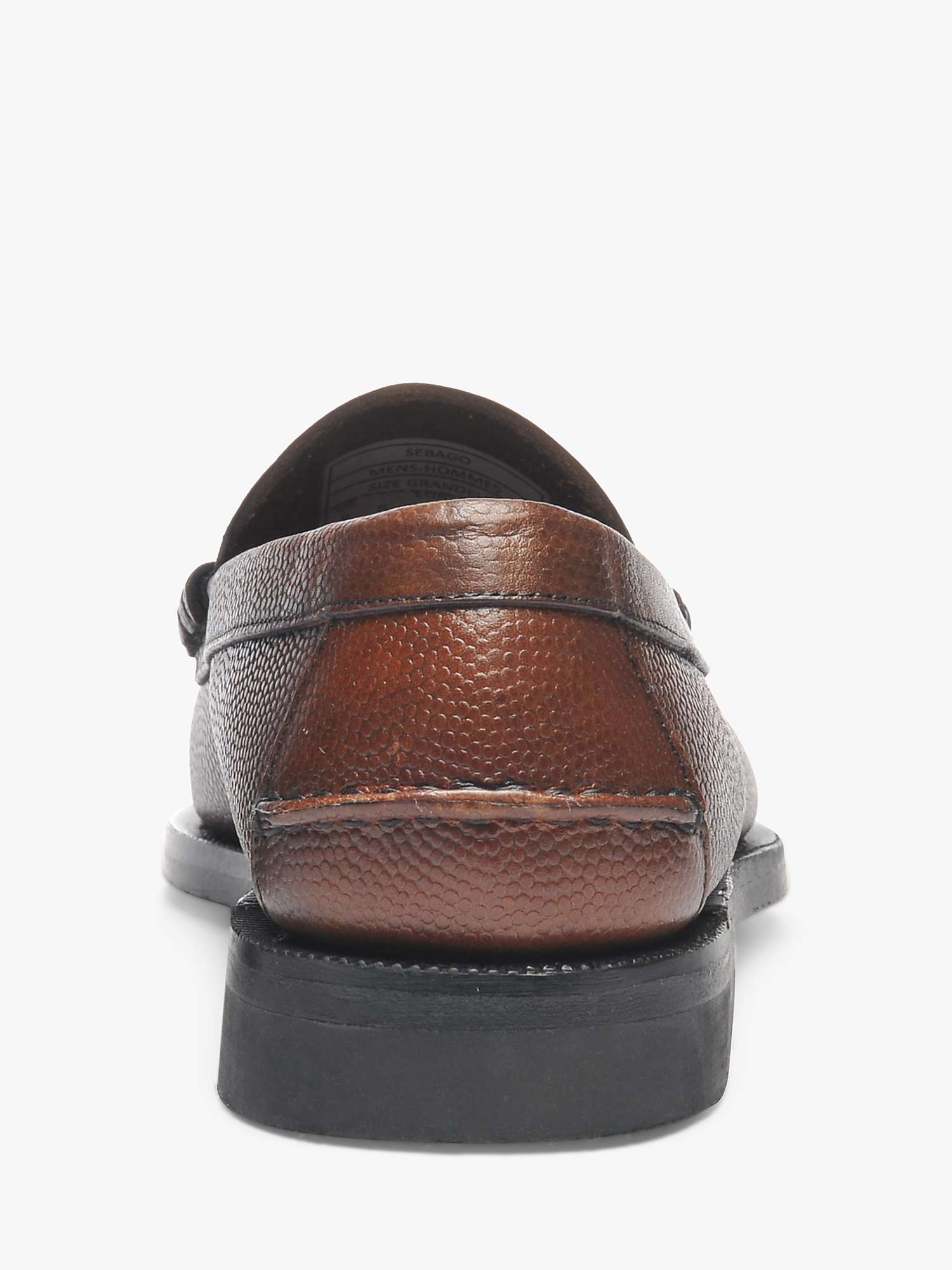 Buy Sebago Classic Dan Tumbled Loafers, Brown Online at johnlewis.com