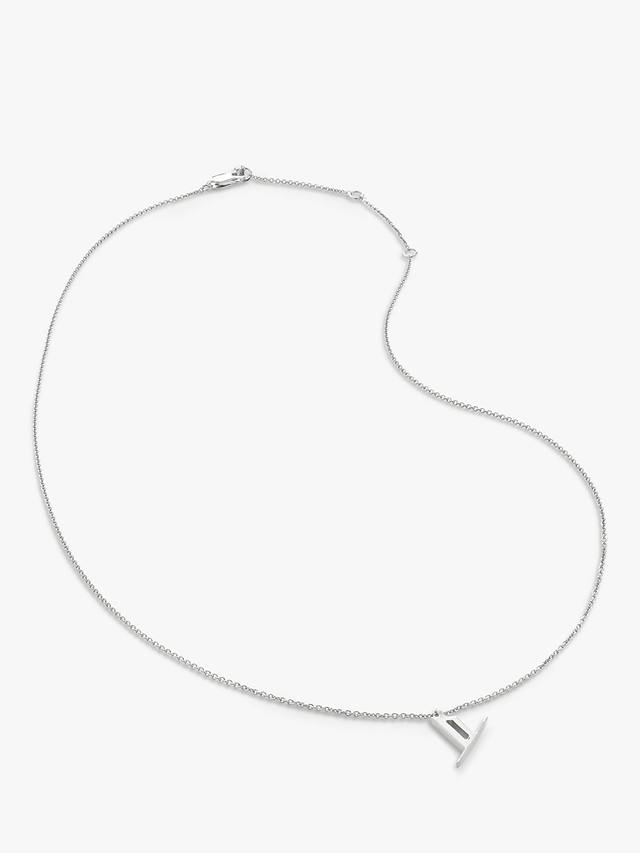 Monica Vinader Sterling Silver Initial Necklace, Y