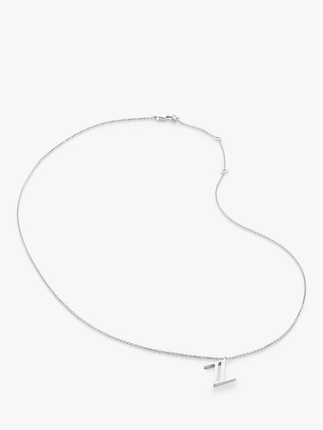 Monica Vinader Sterling Silver Initial Necklace, Z