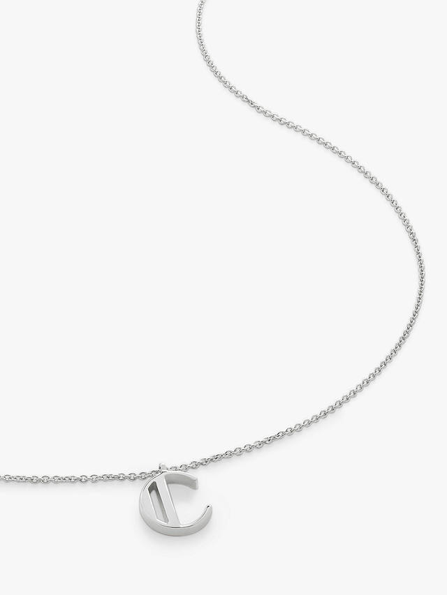 Monica Vinader Sterling Silver Initial Necklace, C