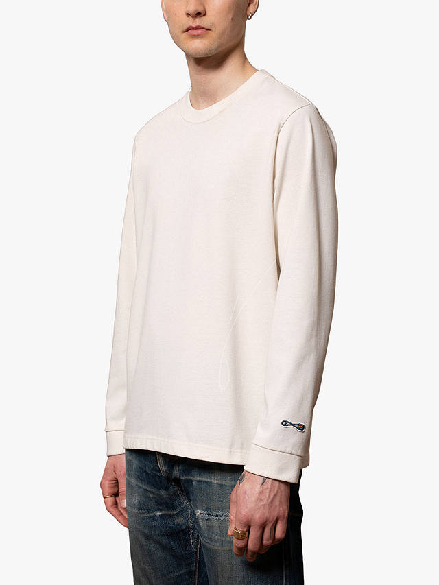 Nudie Jeans Long Sleeve T-Shirt, White