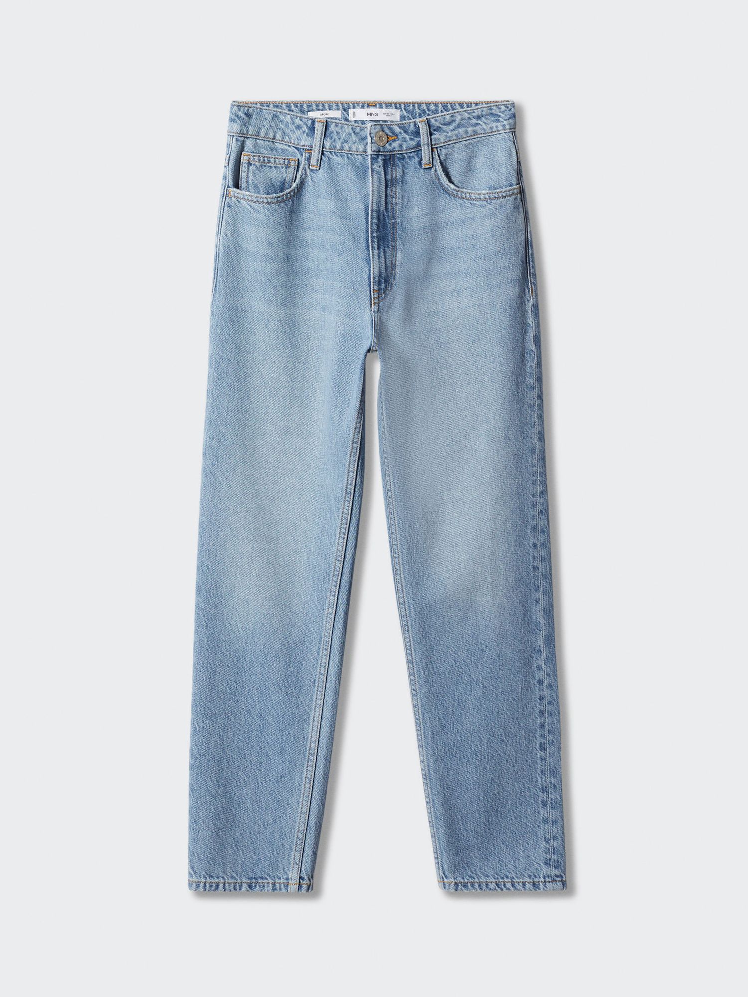 Mango Mom High Waist Jeans, Open Blue £35.99