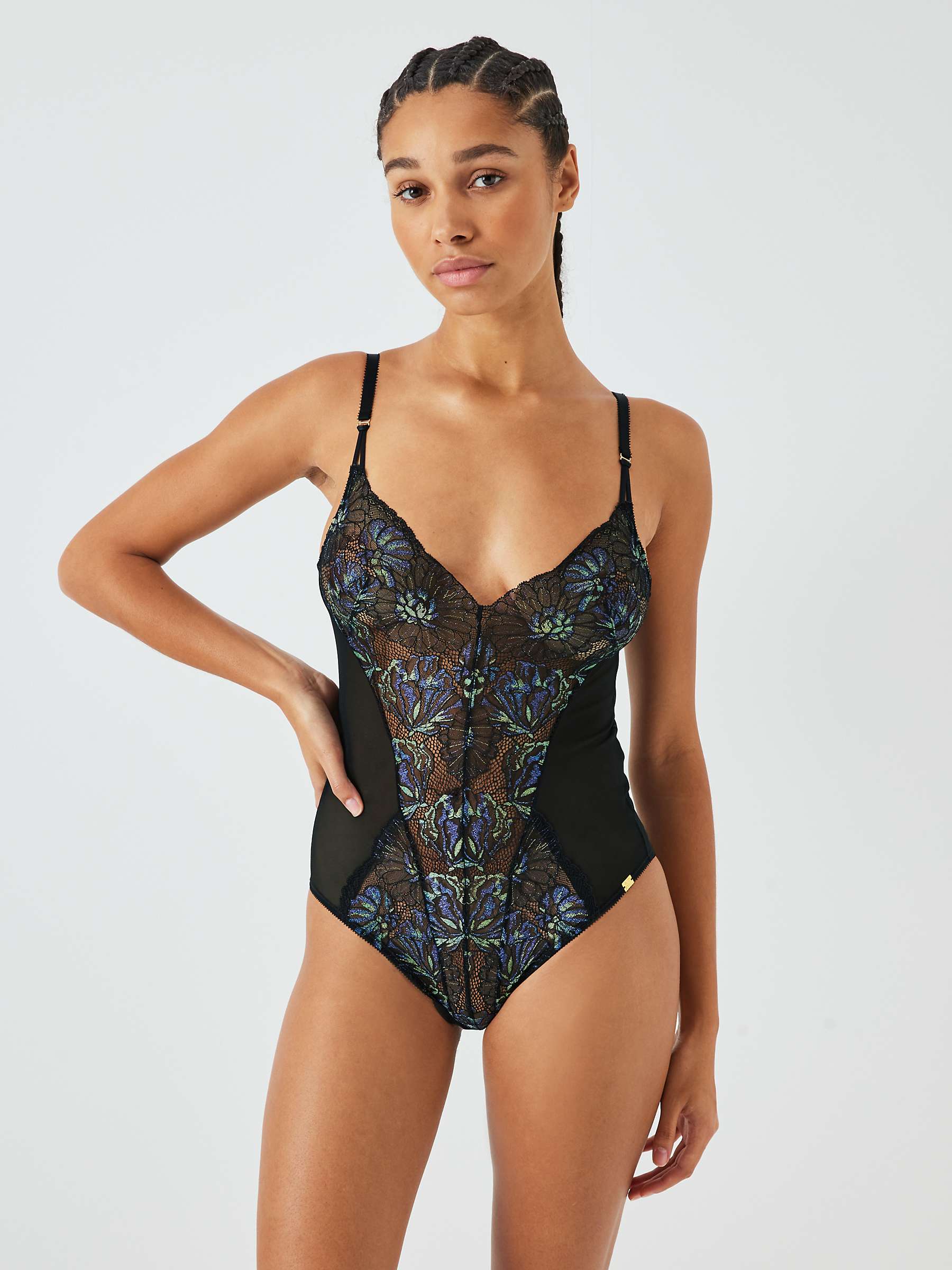 Buy AND/OR Brooklyn Lace Body, Black Online at johnlewis.com