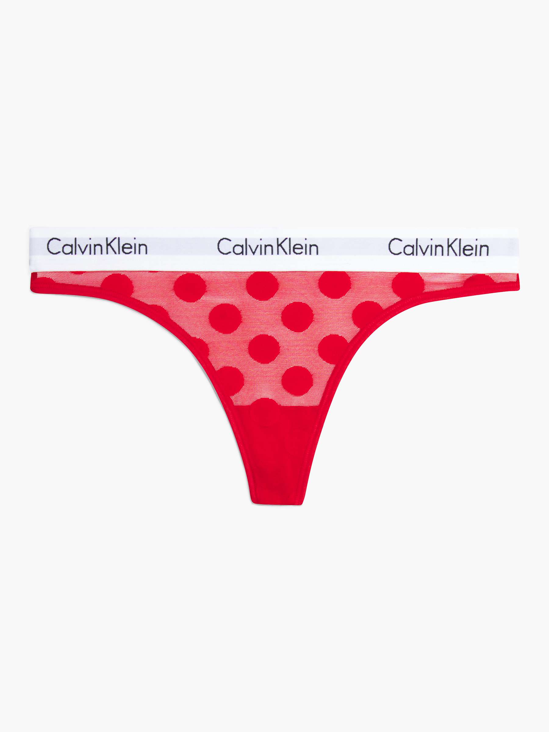 Buy Calvin Klein Modern Cotton Coord Thong, Rouge Online at johnlewis.com