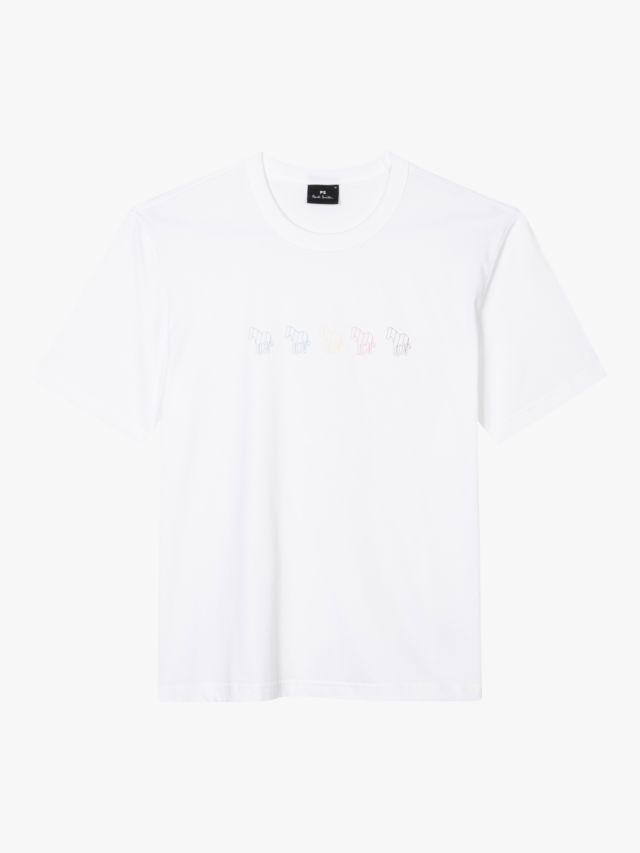 Paul Smith Stitched Zebra T-Shirt, Whites, S