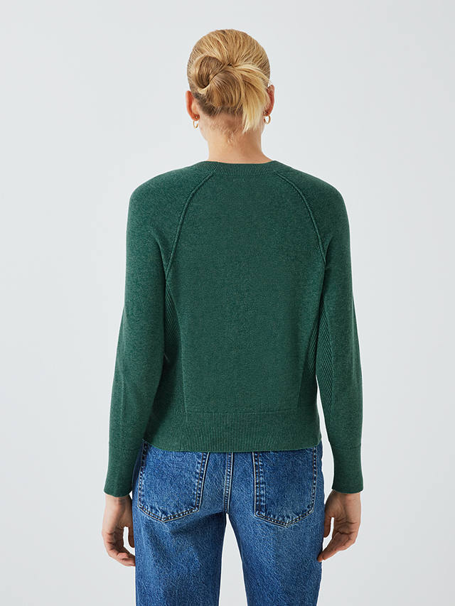 John Lewis Cotton Knitted Sweater, Smoke Pine