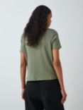 John Lewis Organic Cotton Short Sleeve Crew Neck T-Shirt, Khaki