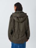 John Lewis Oversized Cotton Twill Military Jacket, Khaki