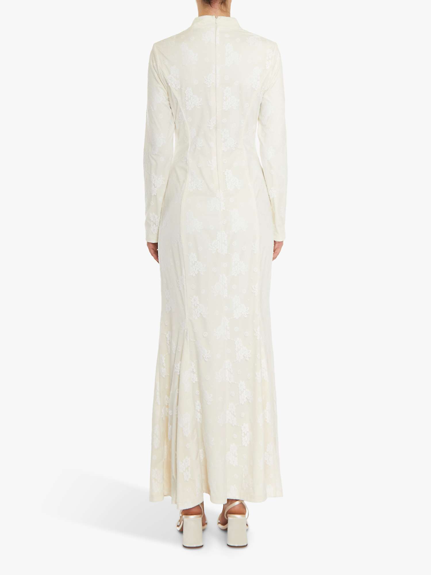 Buy True Decadence Serenity Lace High Neck Maxi Dress, White Online at johnlewis.com