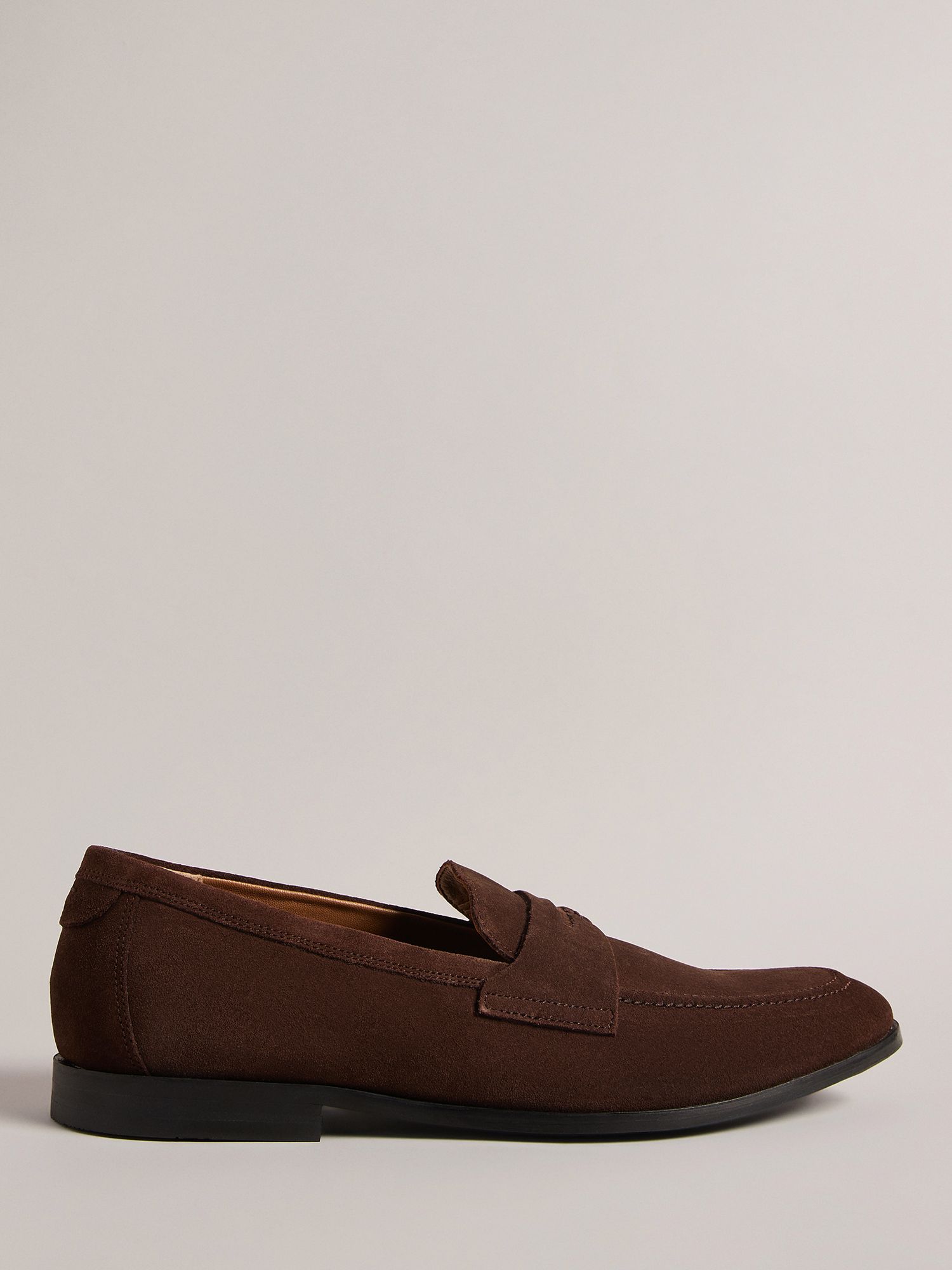 Ted Baker Adlerrs Suede Saddle Loafers, Brown at John Lewis & Partners