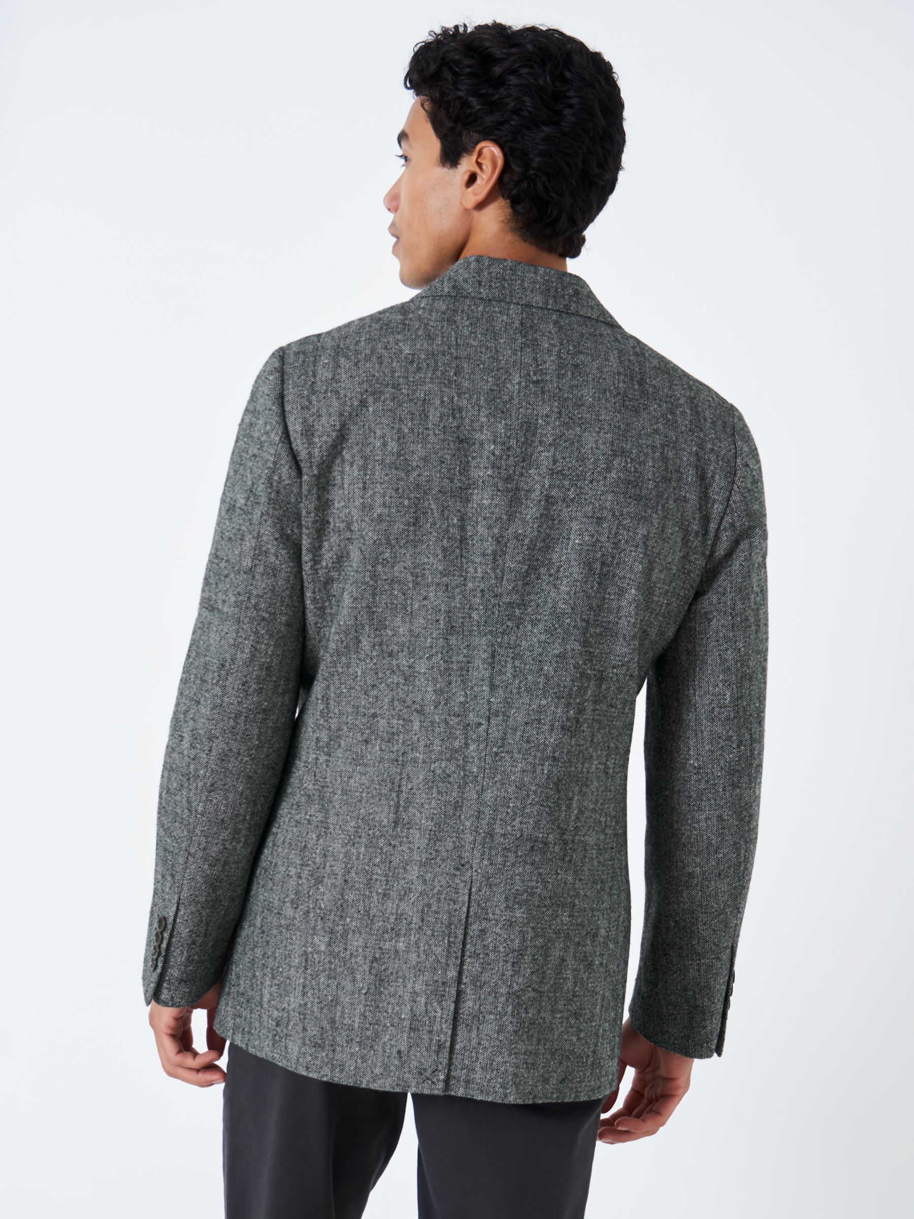 Buy Crew Clothing Textured Blazer, Mid Grey Online at johnlewis.com