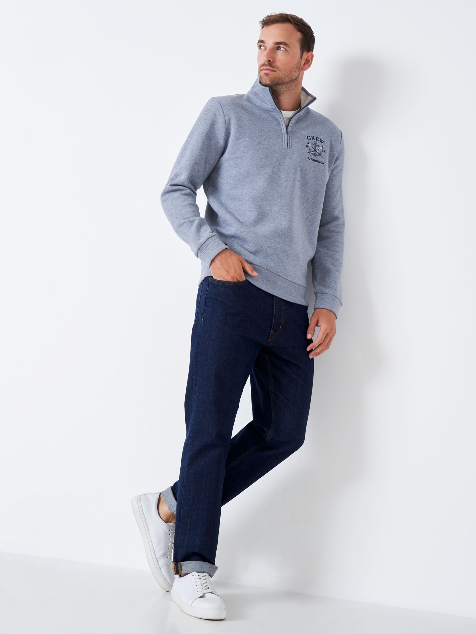 Men's Graphic Half Zip Sweatshirt from Crew Clothing Company