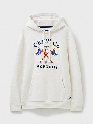 Crew Clothing Graphic Hoody, Oatmeal/Multi