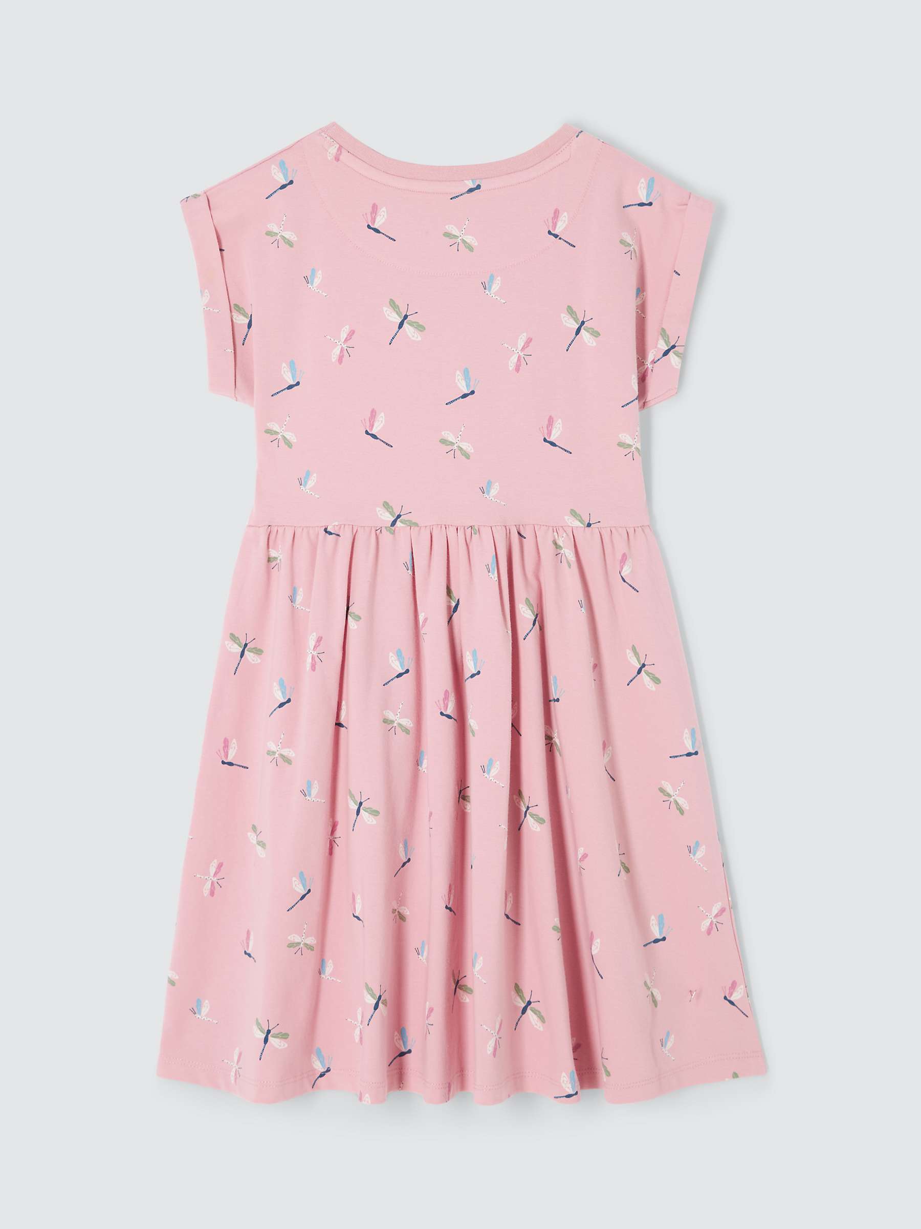 Buy John Lewis Kids' Dragonfly Print Pleated Dress, Pink Online at johnlewis.com
