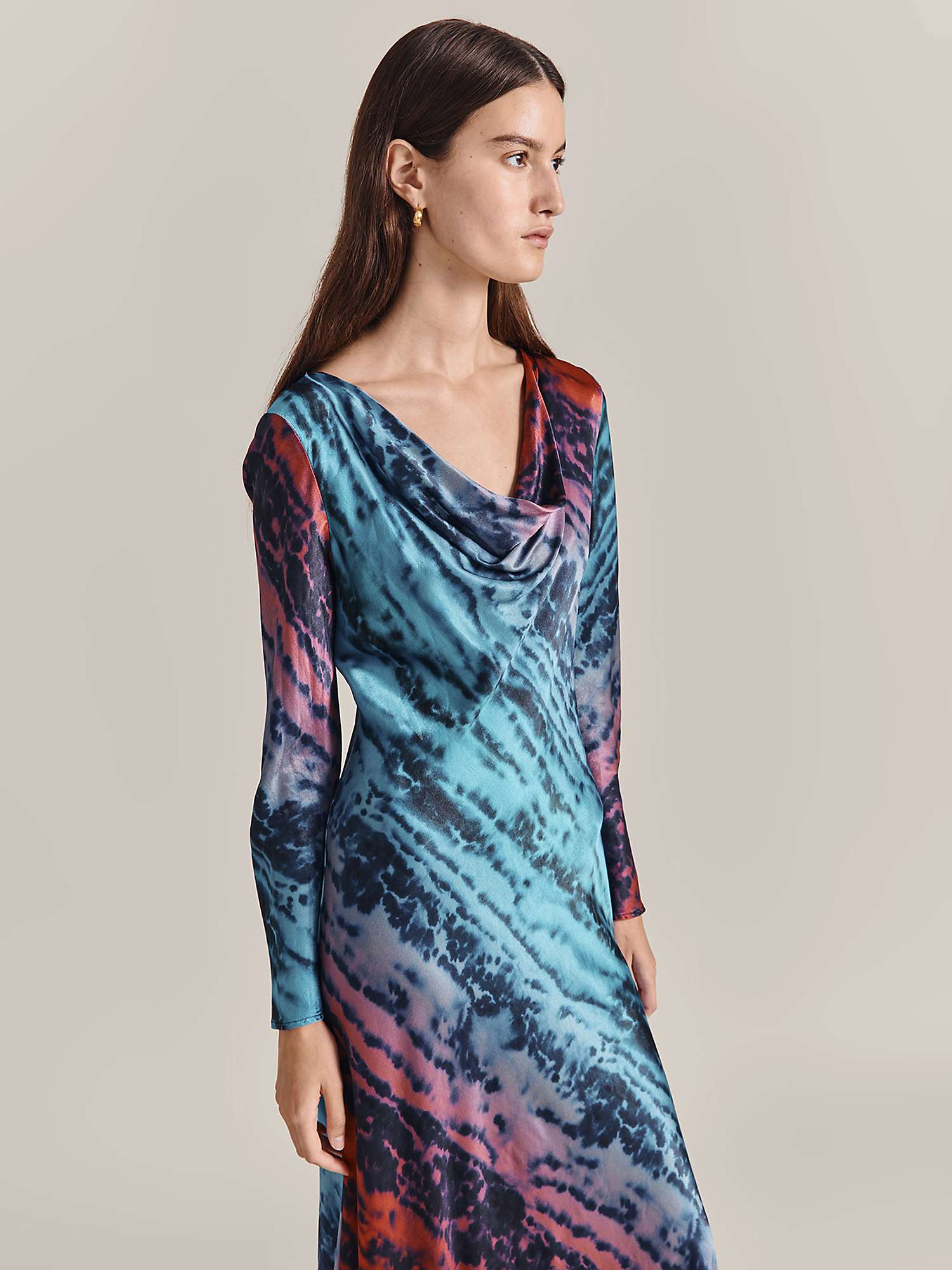 Buy Ghost Milana Tie Dye Maxi Dress, Multi Online at johnlewis.com