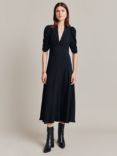 Ghost Madi Puff Sleeve Midi Dress