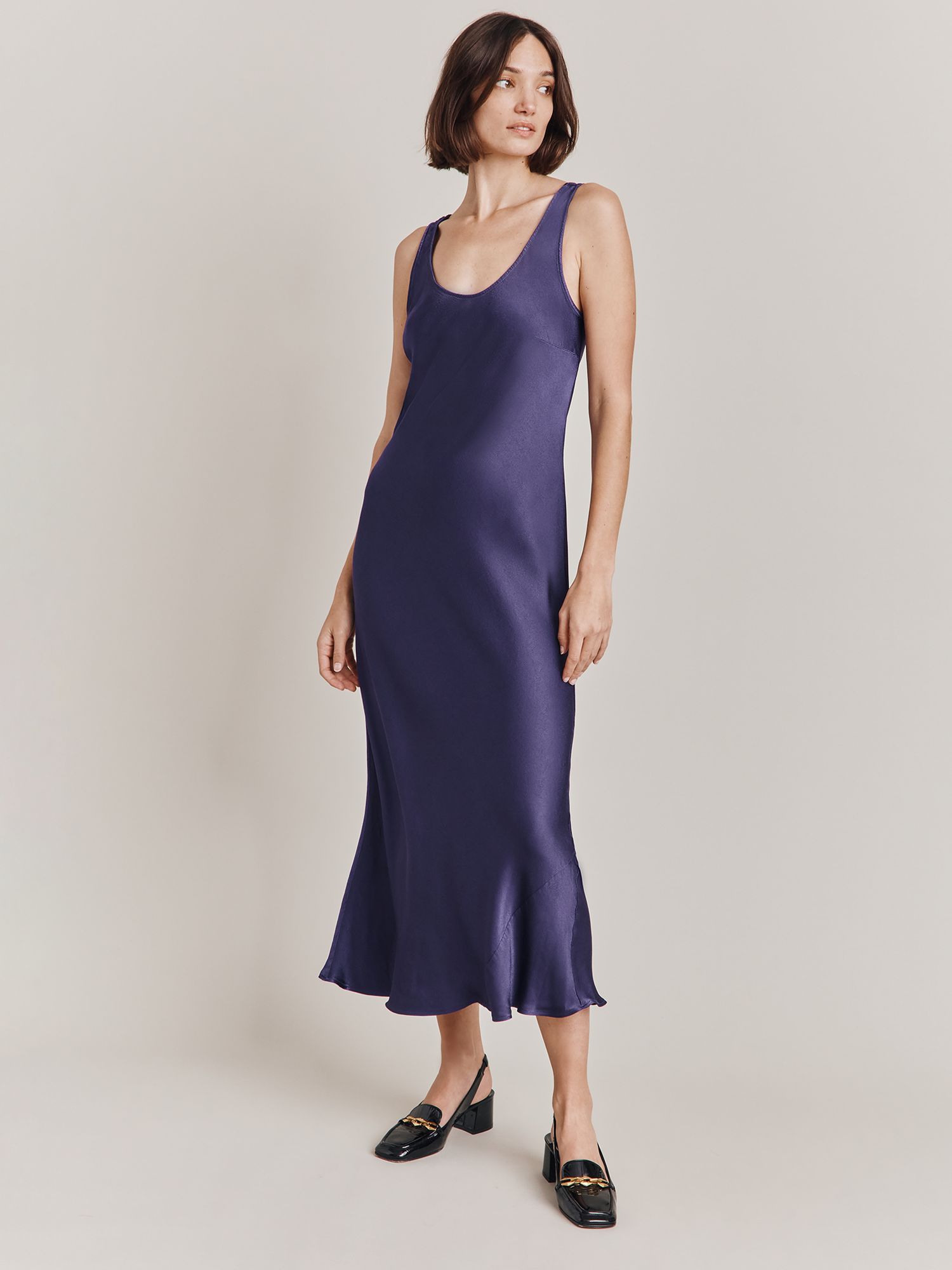 Ghost Palm Midi Dress, Purple at John Lewis & Partners
