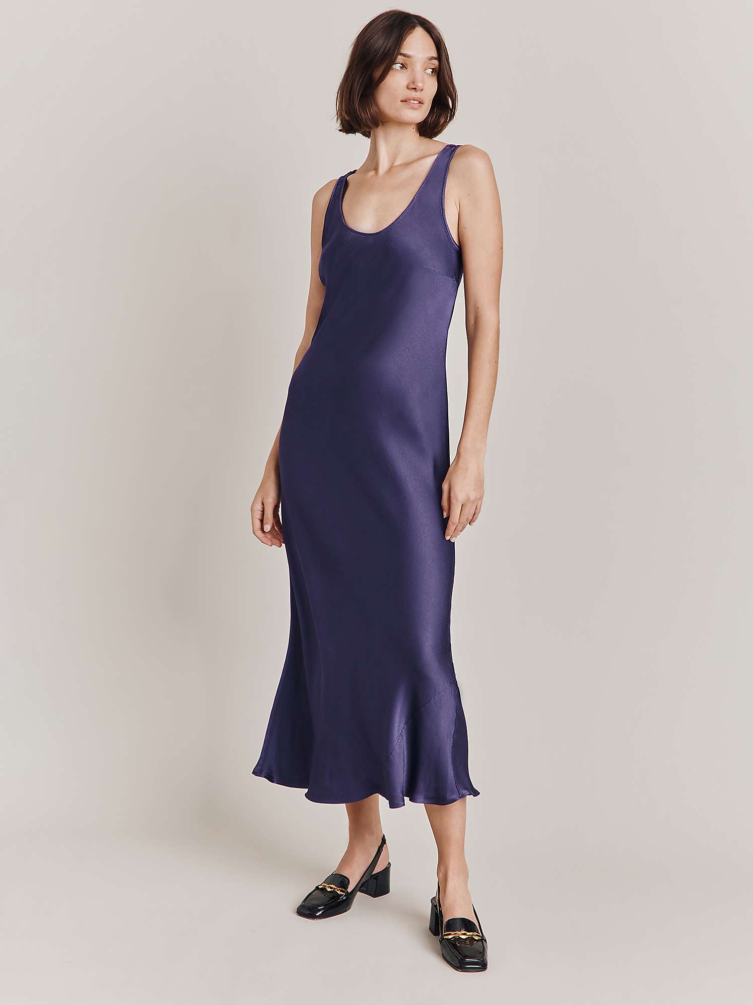 Buy Ghost Palm Midi Dress, Purple Online at johnlewis.com