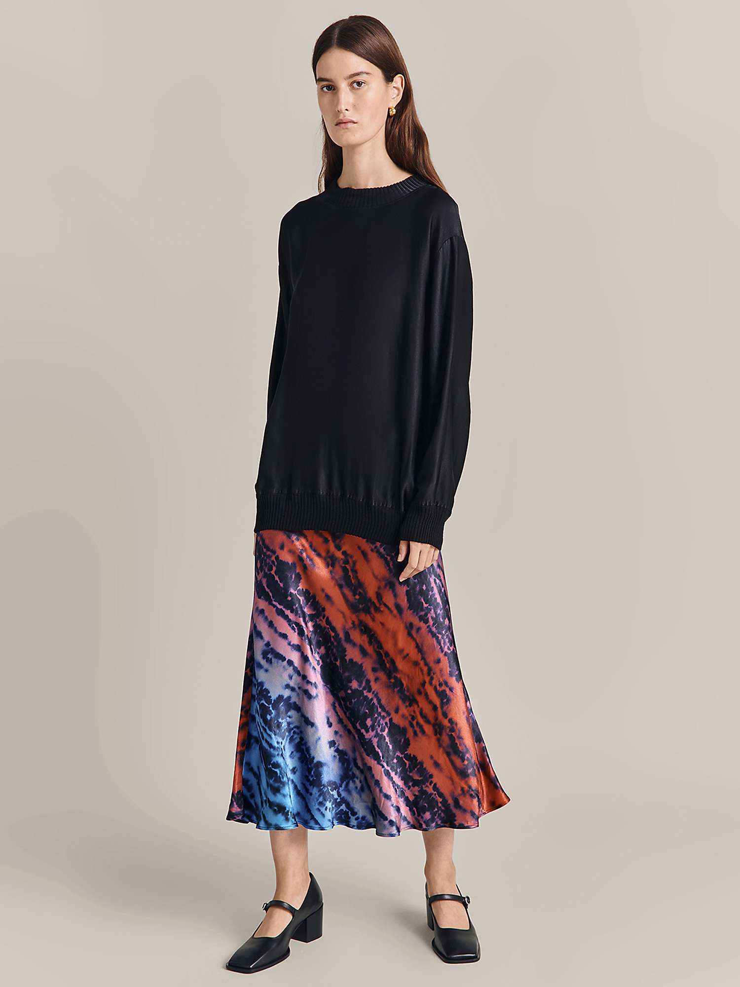 Buy Ghost Luna Skirt, Blue Tie Dye Print Online at johnlewis.com