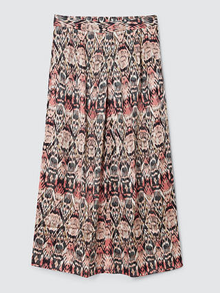 AND/OR Catlin Ikat Midi Skirt, Coral