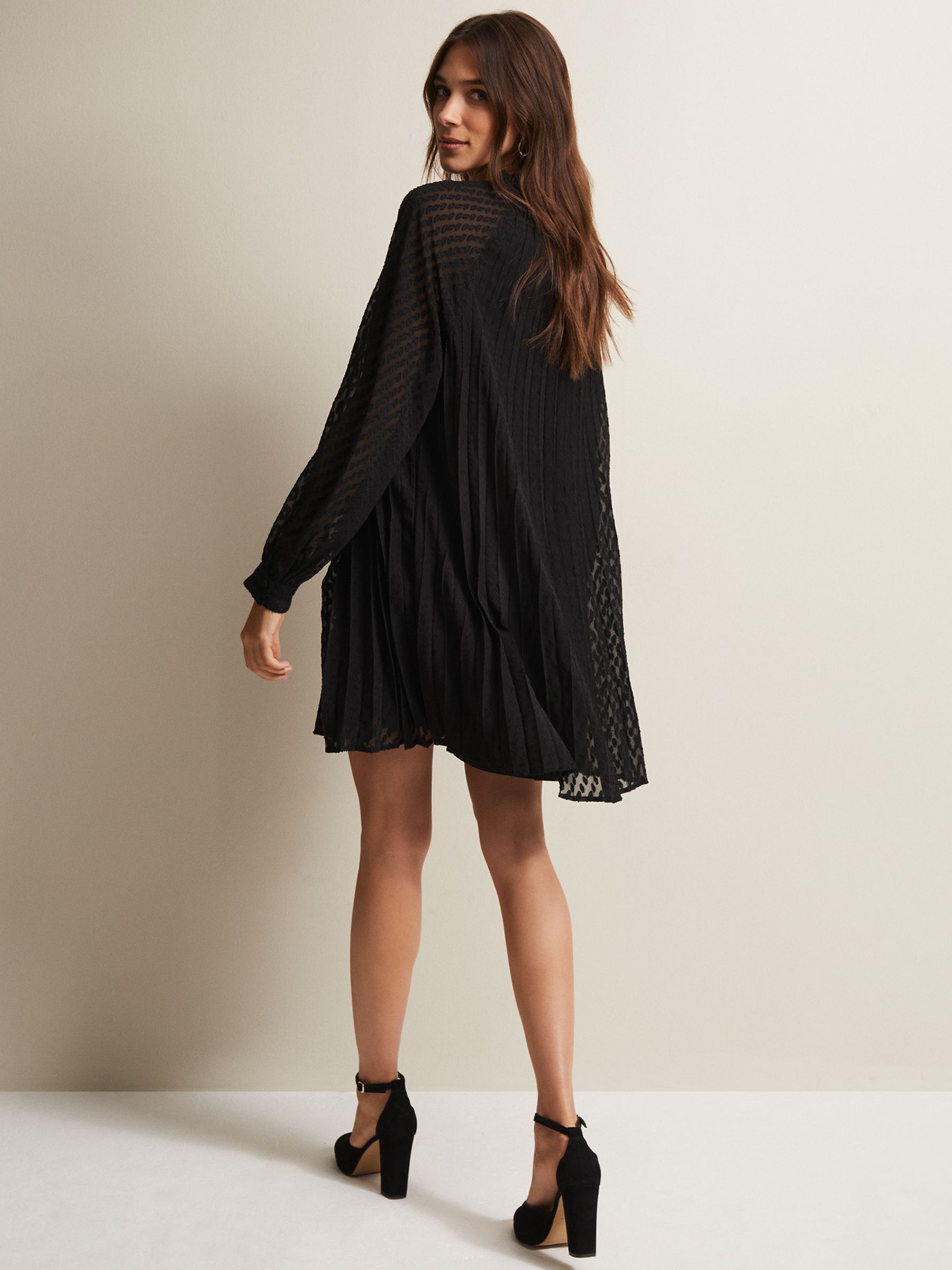 Buy Phase Eight Nikkita Shift Dress, Black Online at johnlewis.com
