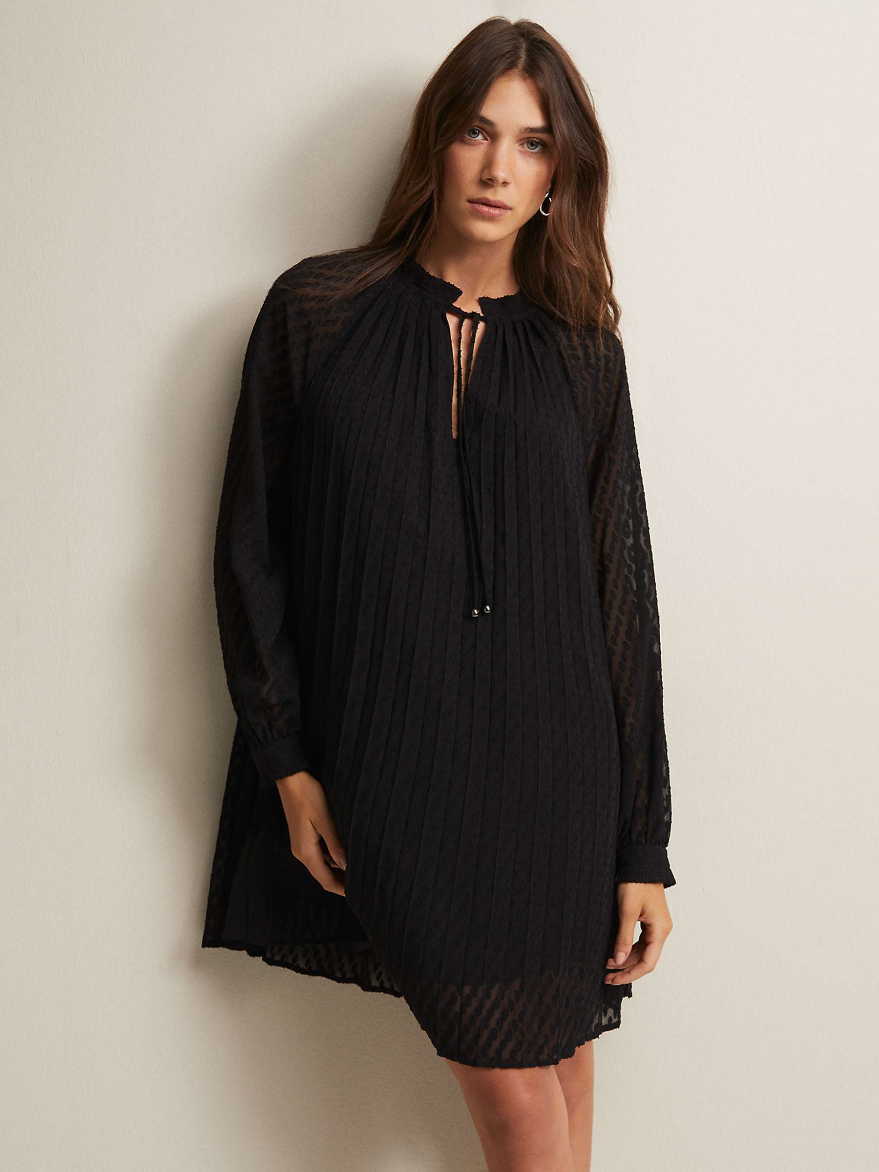 Buy Phase Eight Nikkita Shift Dress, Black Online at johnlewis.com