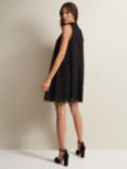 Phase Eight Zafia Embroidered Mini Dress, Black