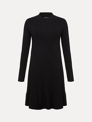 Phase Eight Vickie Fine Knit Mini Dress, Black