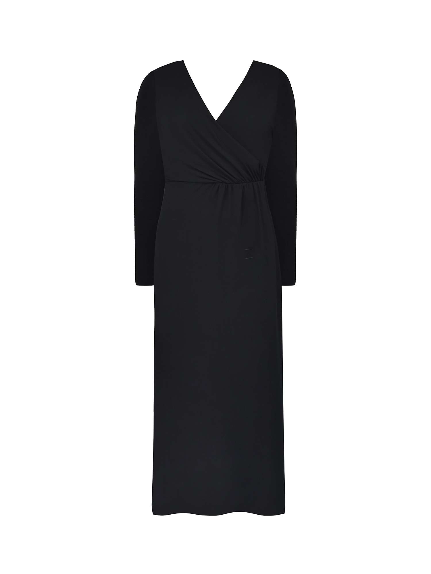 Buy Ro&Zo Side Slit Midi Jersey Dress, Black Online at johnlewis.com