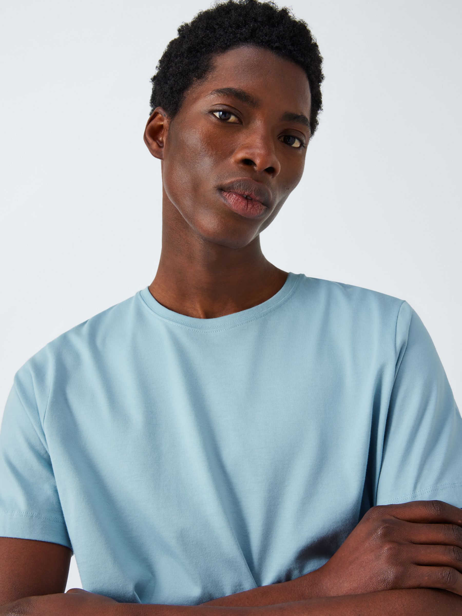 Buy John Lewis Supima Cotton Jersey Crew Neck T-Shirt Online at johnlewis.com