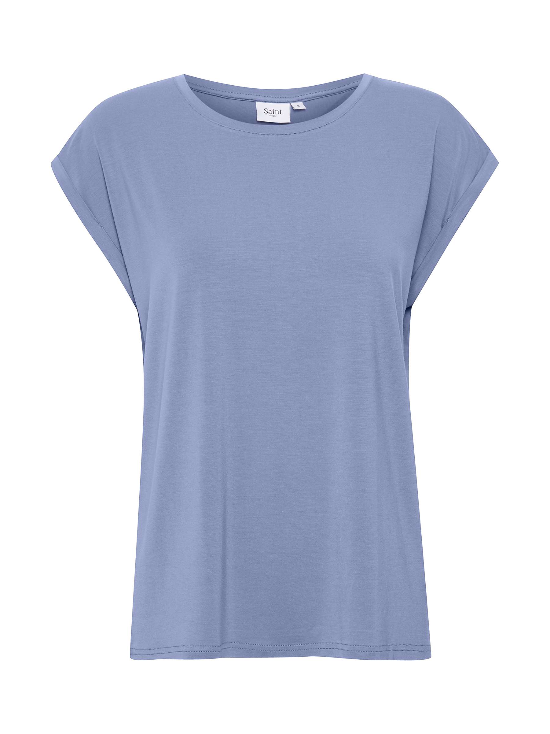 Saint Tropez Adelia T-Shirt, Colony Blue at John Lewis & Partners