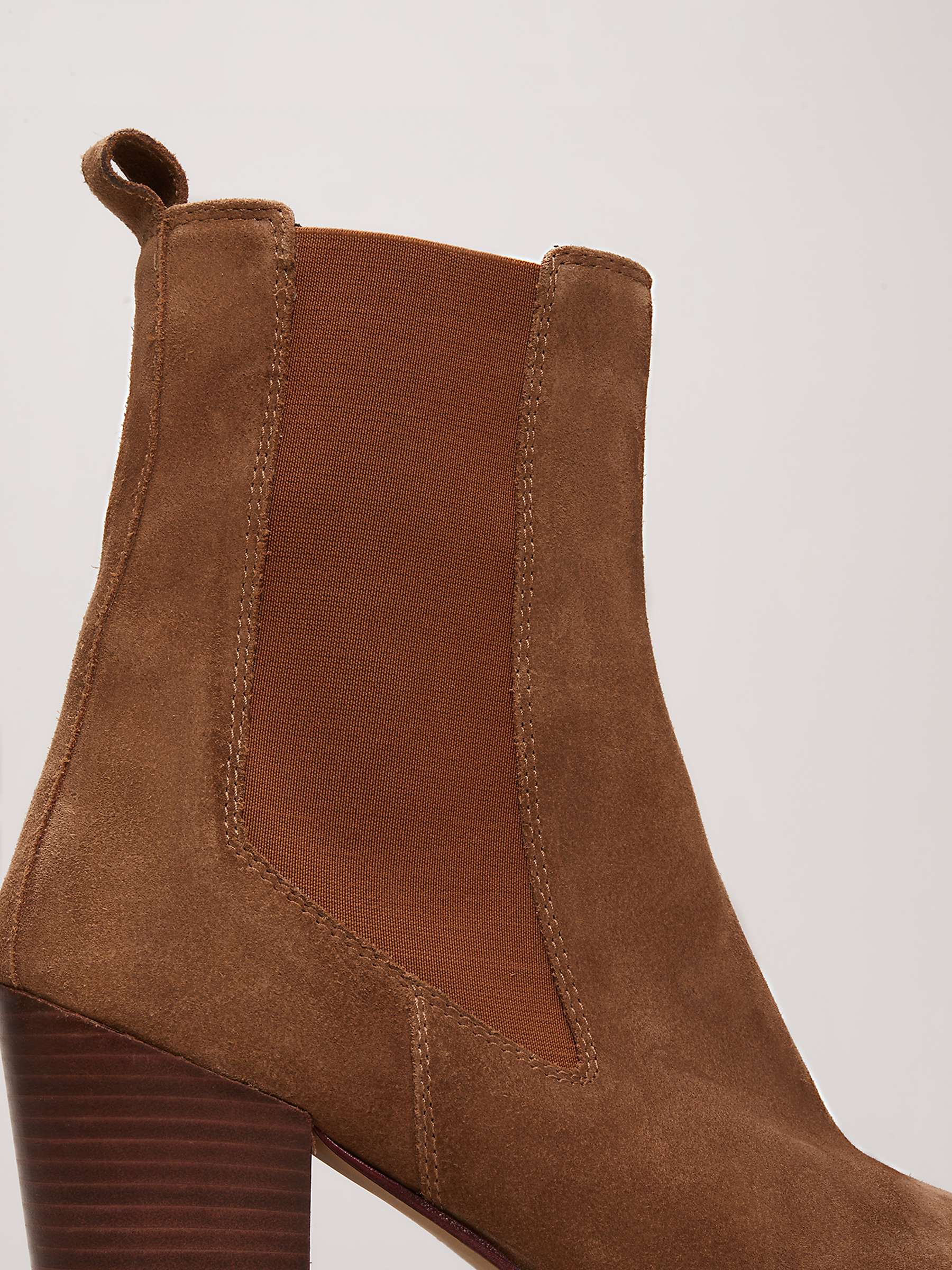 Buy Phase Eight Suede Cowboy Boots, Tan Online at johnlewis.com