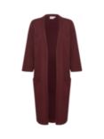 Saint Tropez Kila Open Front Cardigan, Tawny Port Melange