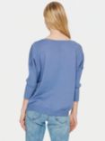 Saint Tropez Mila Round Neck 3/4 Sleeve Cardigan